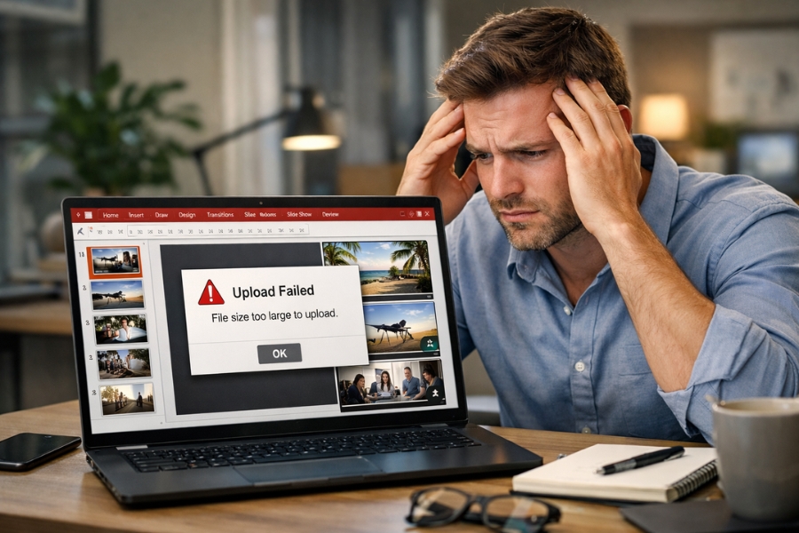 Cách nén video và tối ưu dung lượng PowerPoint 365