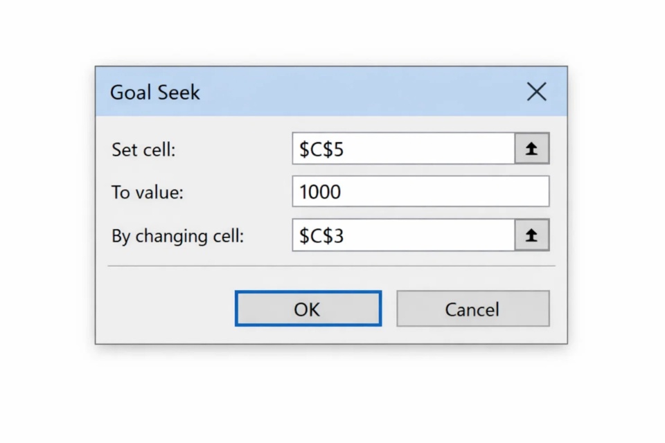 Cách sử dụng Goal Seek để tìm giá trị trong Excel 2019 6