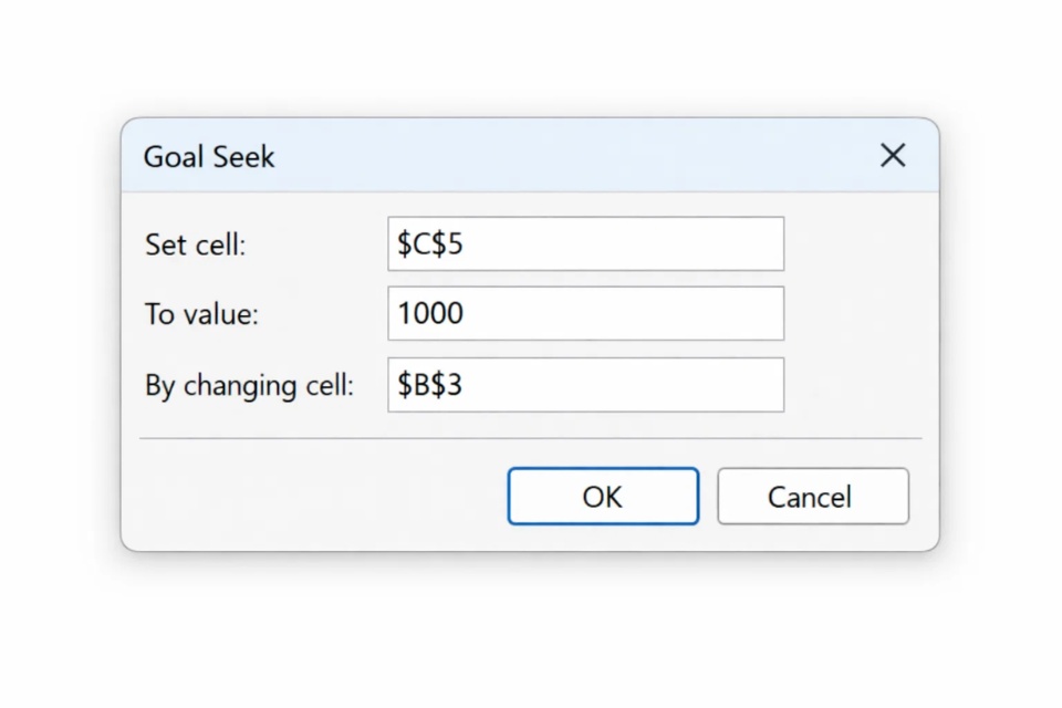Cách sử dụng Goal Seek để tìm giá trị trong Excel 2021 13