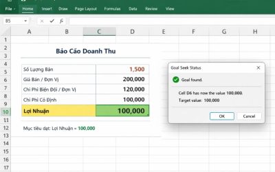 Cách sử dụng Goal Seek để tìm giá trị trong Excel 2021