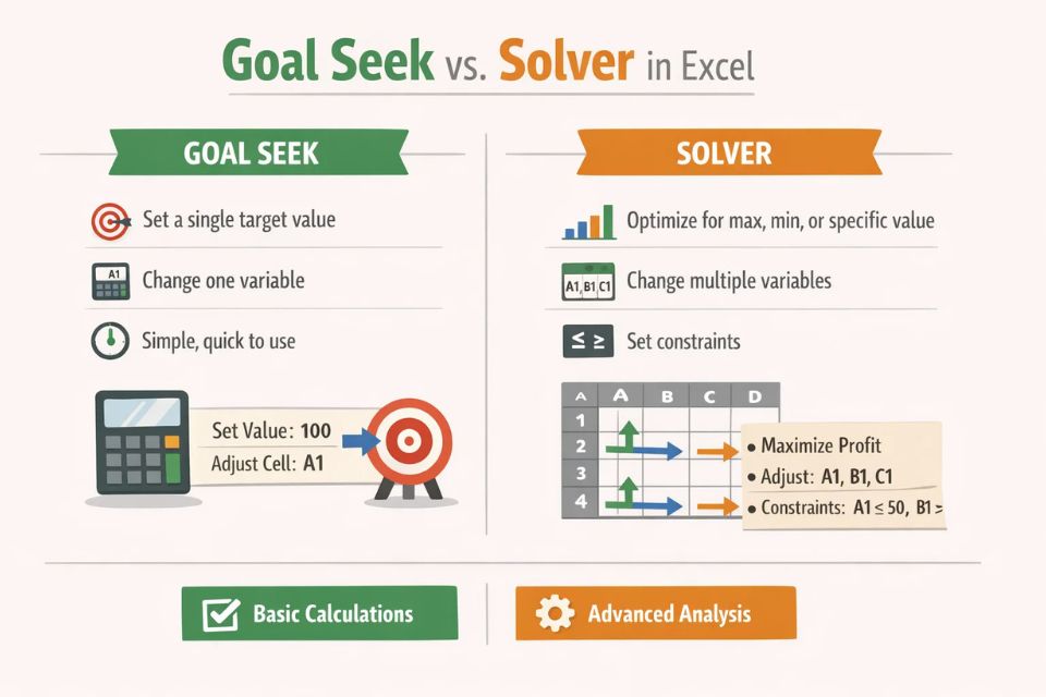 Cách sử dụng Goal Seek tìm giá trị Excel 2010 1