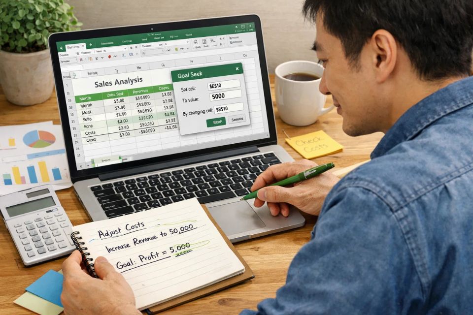 Cách sử dụng Goal Seek tìm giá trị Excel 2010 6