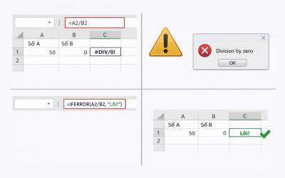 Cách sử dụng IFERROR để xử lý lỗi trong Excel 2016