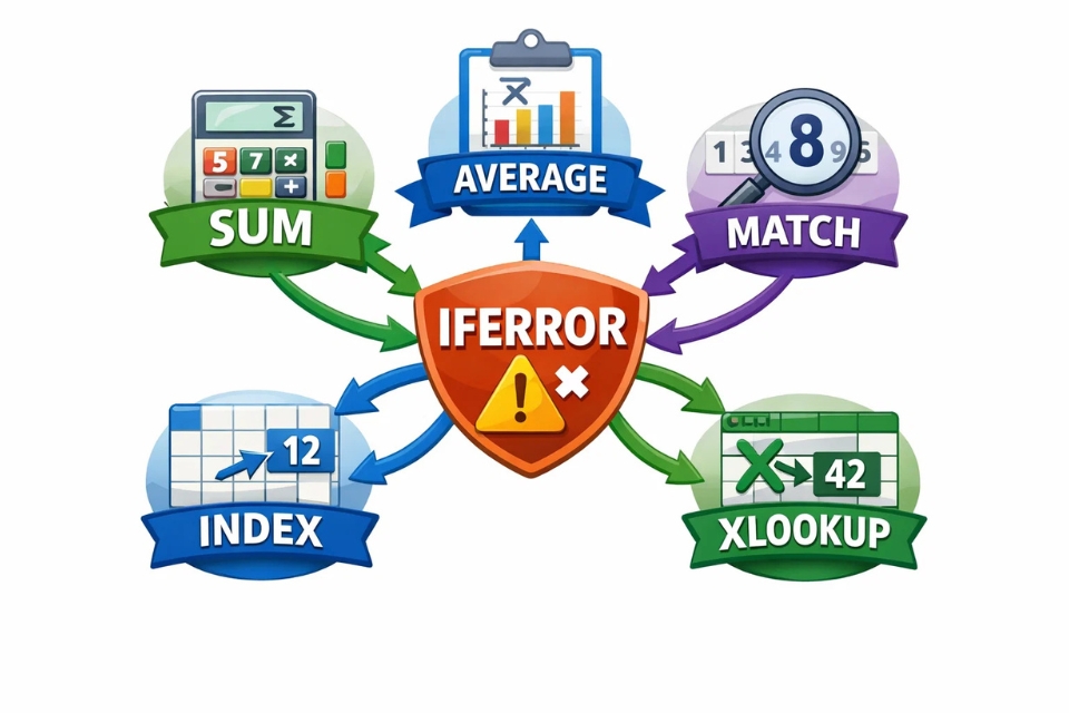 Cách sử dụng IFERROR xử lý lỗi Excel 2021 10