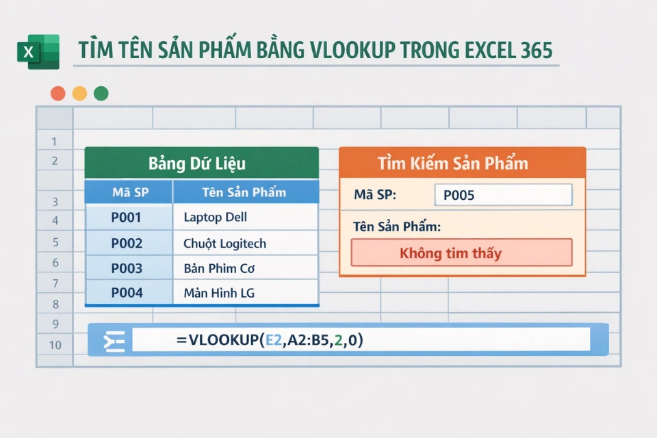 Cách sử dụng IFERROR xử lý lỗi Excel 365 4