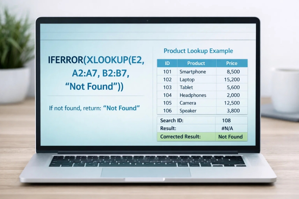 Cách sử dụng IFERROR xử lý lỗi Excel 365 5