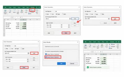 Cách sử dụng Solver để tối ưu hóa trong Excel 2019