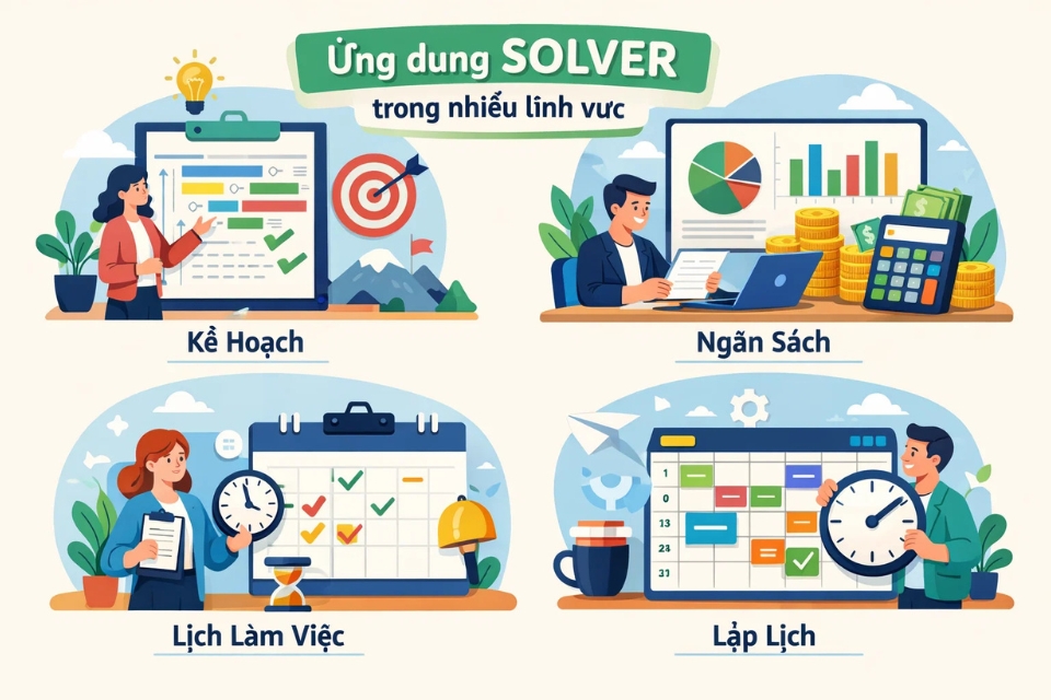 Cách sử dụng Solver tối ưu hóa Excel 365 3 Cách sử dụng Solver tối ưu hóa Excel 365 3