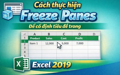 Cách thực hiện Freeze Panes để cố định tiêu đề trong Excel 2019