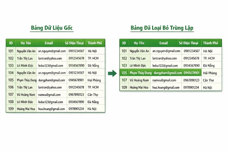 Cách thực hiện Remove Duplicates Excel 2019 23 Cách thực hiện Remove Duplicates Excel 2019 23