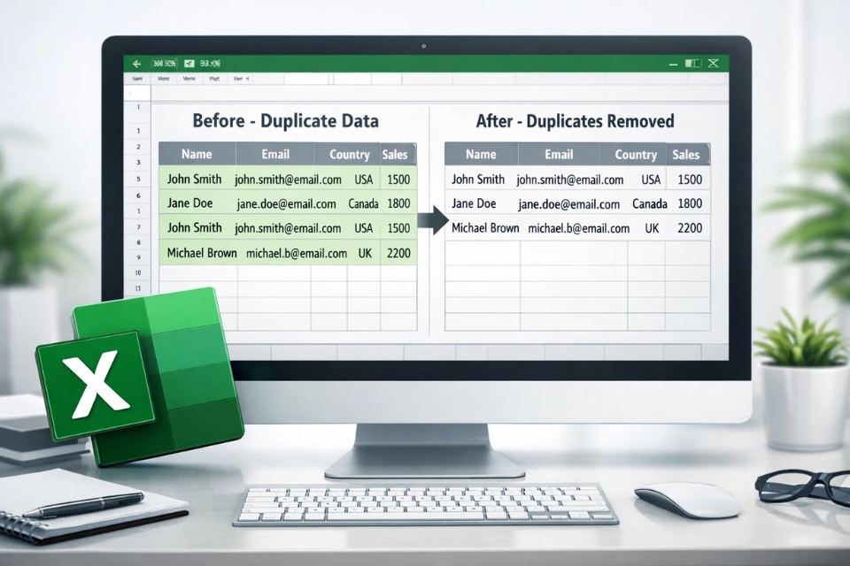 Cách thực hiện Remove Duplicates Excel 2021