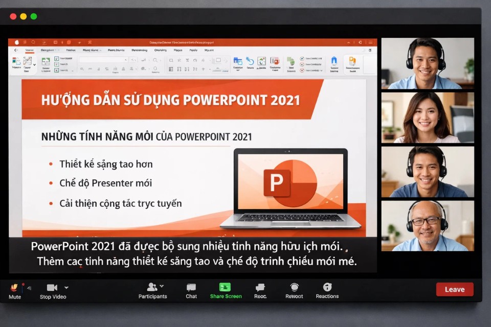 Cách thực hiện Subtitle khi trình chiếu PowerPoint 2021 6