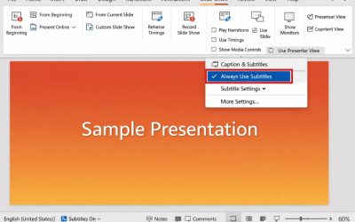 Blog 8 Cách thực hiện Subtitle khi trình chiếu PowerPoint 365