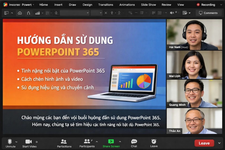 Cách thực hiện Subtitle khi trình chiếu PowerPoint 365 5 Cách thực hiện Subtitle khi trình chiếu PowerPoint 365 5