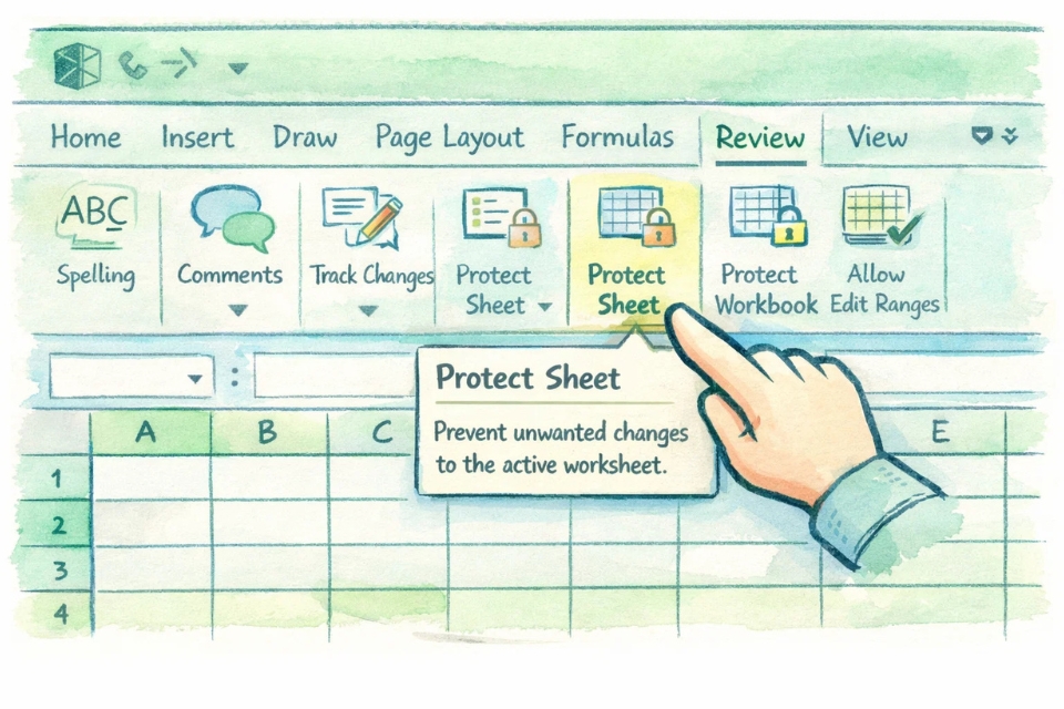 Cách thực hiện bảo vệ Sheet/Workbook Excel 2016 1