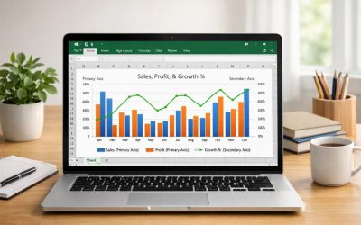 Cách thực hiện biểu đồ và trục phụ Excel 2016