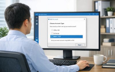 Cách thực hiện thêm tài khoản IMAP/POP3 Outlook 2019