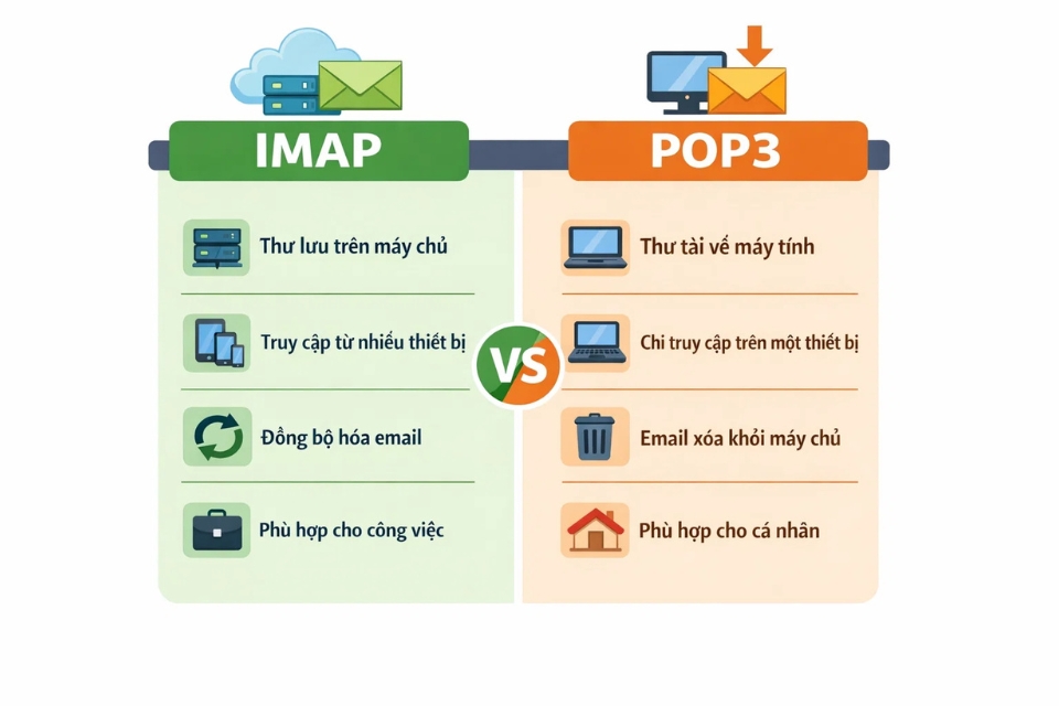 Cách thực hiện thêm tài khoản IMAP/POP3 Outlook 2019 9 Cách thực hiện thêm tài khoản IMAP/POP3 Outlook 2019 9
