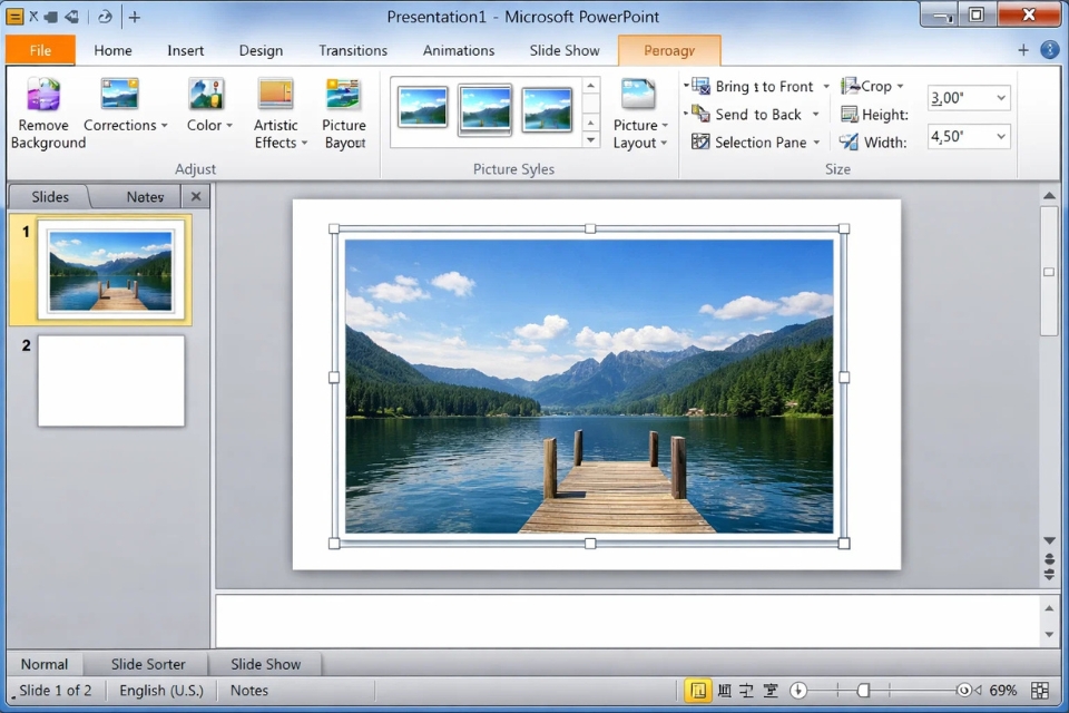 Cách xóa nền (Remove Background) PowerPoint 2010 7 Cách xóa nền (Remove Background) PowerPoint 2010 7