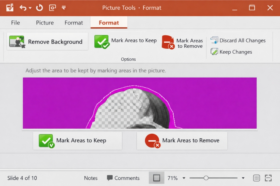 Cách xóa nền Remove Background trong PowerPoint 2016