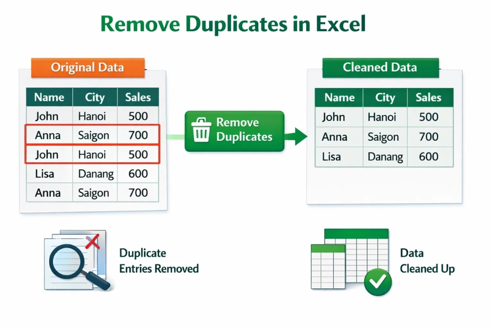 Hướng dẫn Remove Duplicates Excel 365 1 Hướng dẫn Remove Duplicates Excel 365 1
