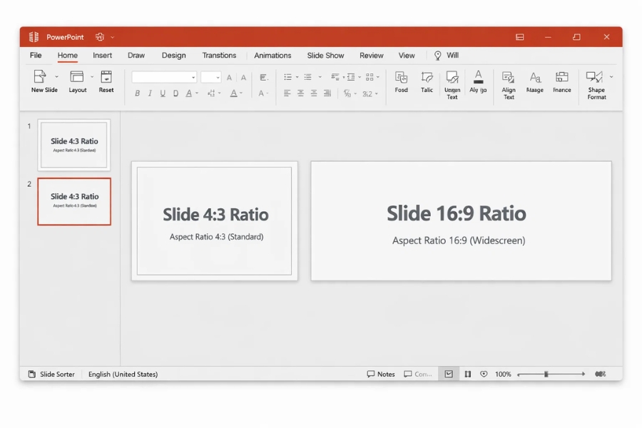 Hướng dẫn chuyển tỷ lệ 4:3 sang 16:9 trong PowerPoint 2019 chi tiết, dễ làm 5 Hướng dẫn chuyển tỷ lệ 4:3 sang 16:9 trong PowerPoint 2019 chi tiết, dễ làm 5