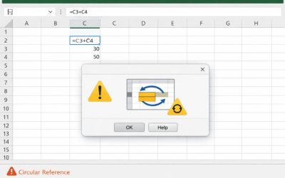 Lỗi cảnh báo Circular Reference trong Excel 365