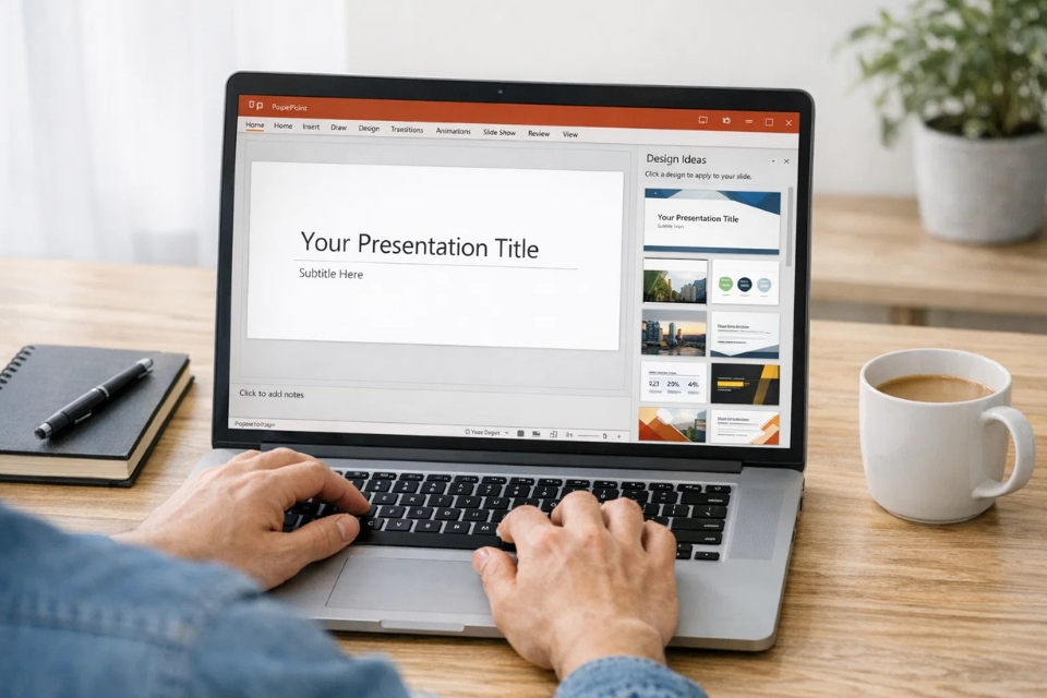 Cách sử dụng Design Ideas PowerPoint 365