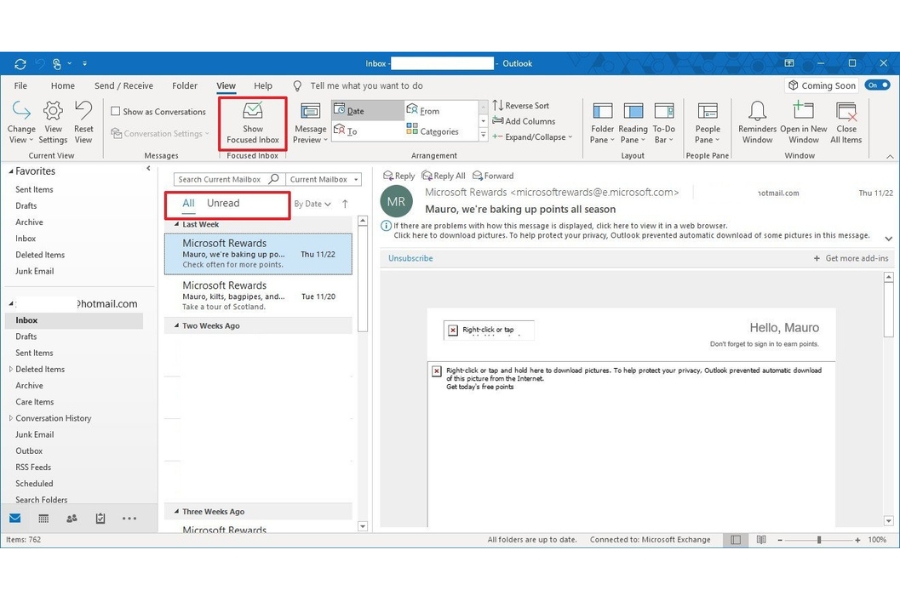 Cách Sử Dụng Focused Inbox Outlook 2019