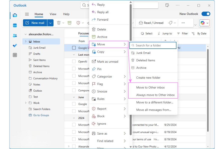 Cách Sử Dụng Focused Inbox Outlook 2019
