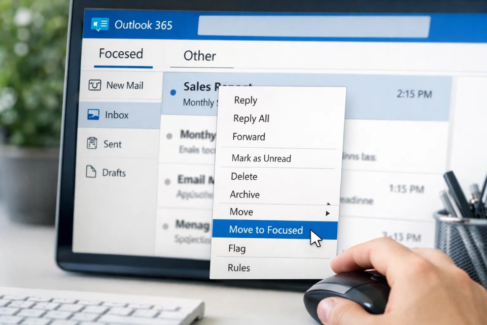Cách Sử Dụng Focused Inbox Outlook 365 8
