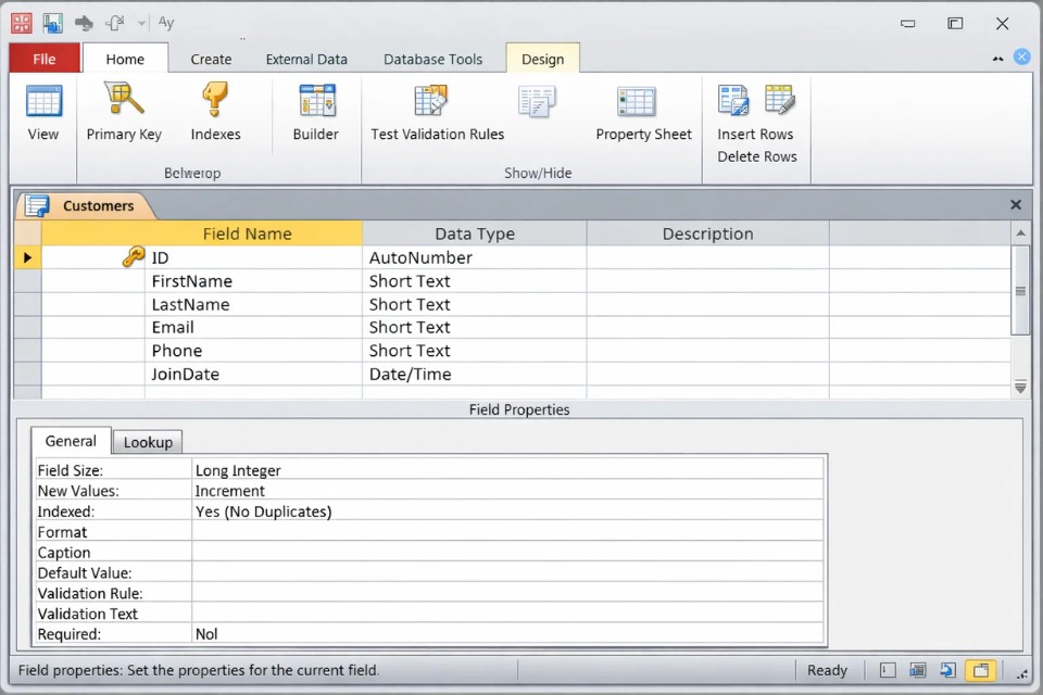 Cách Tạo Mối Quan Hệ (Relationships) Trong Access 2010 4