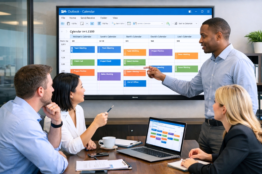 Cách Thực Hiện Chia Sẻ Lịch (Shared Calendar) Outlook 2019