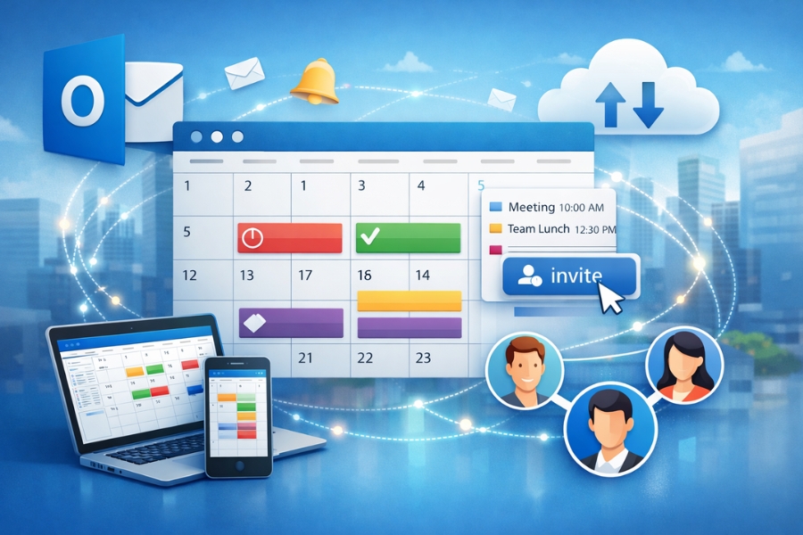 Cách Thực Hiện Chia Sẻ Lịch (Shared Calendar) Outlook 2019