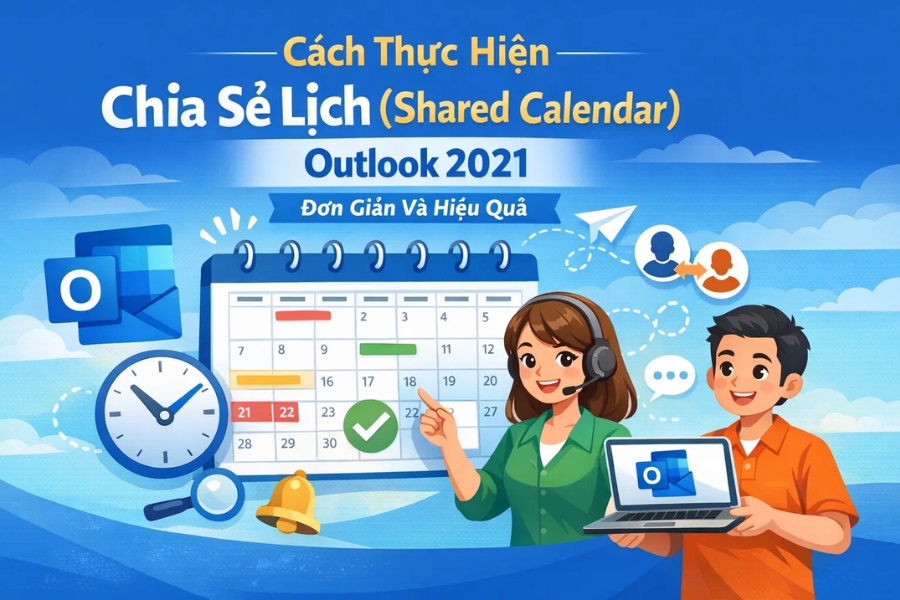 Cách Thực Hiện Chia Sẻ Lịch (Shared Calendar) Outlook 2021 Đơn Giản Và Hiệu Quả