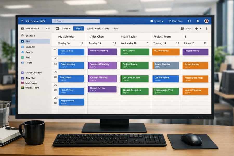 Cách Thực Hiện Chia Sẻ Lịch (Shared Calendar) Outlook 365