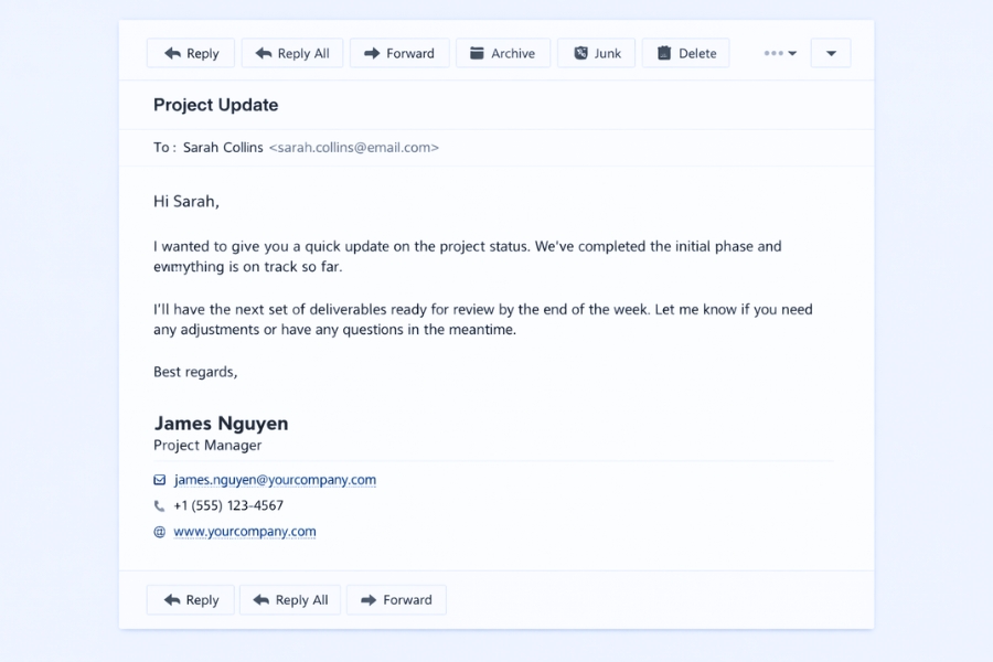 Cách Thực Hiện Chữ Ký Email (Signature) Outlook 2010 8 Cách Thực Hiện Chữ Ký Email (Signature) Outlook 2010