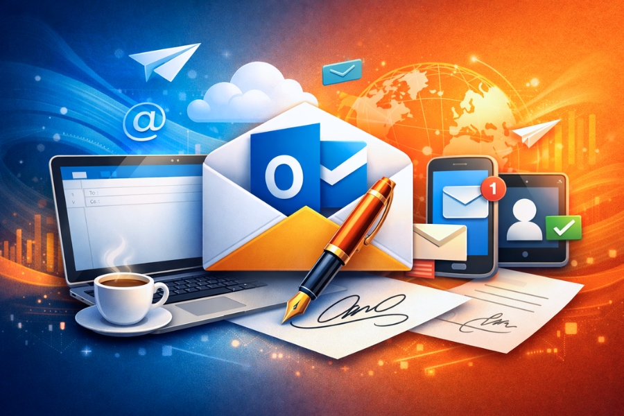 Cách Thực Hiện Chữ Ký Email (Signature) Outlook 2010