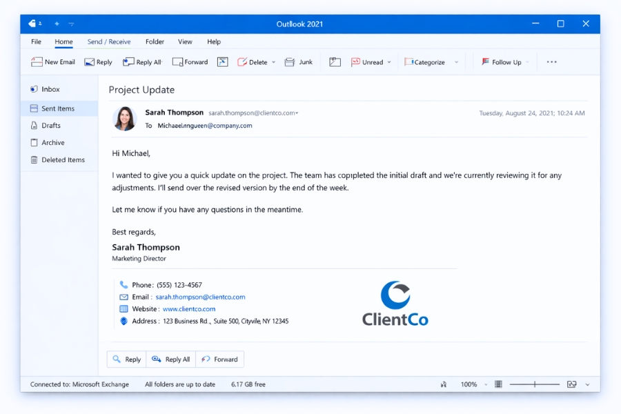 Cách Thực Hiện Chữ Ký Email (Signature) Outlook 2021 8 Cách Thực Hiện Chữ Ký Email (Signature) Outlook 2021