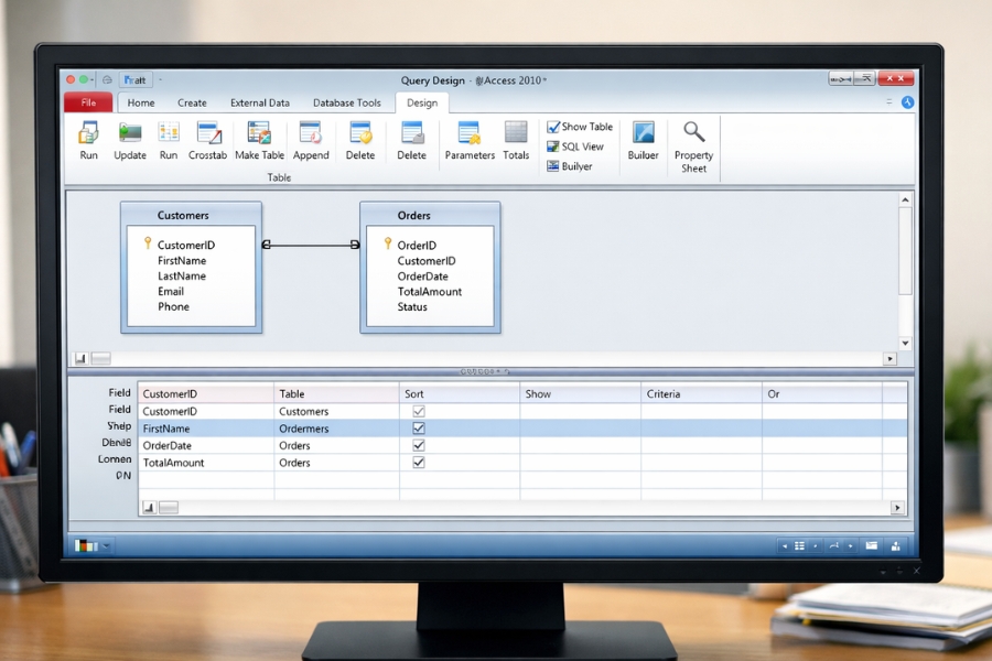 Cách Thực Hiện Query Join Và Lọc Dữ Liệu Trong Access 2010 5 Cách Thực Hiện Query Join Và Lọc Dữ Liệu Trong Access 2010