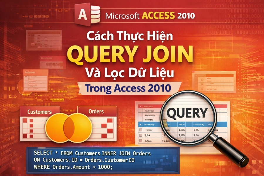 Cách Thực Hiện Query Join Và Lọc Dữ Liệu Trong Access 2010