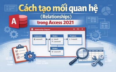 Cách tạo mối quan hệ (Relationships) trong Access 2021 – Hướng dẫn dễ hiểu cho người mới