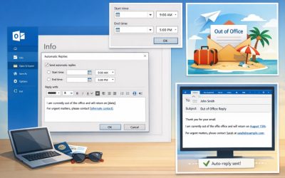 Blog 8 Cách thiết lập tự động trả lời (Out of Office) trong Outlook 2016