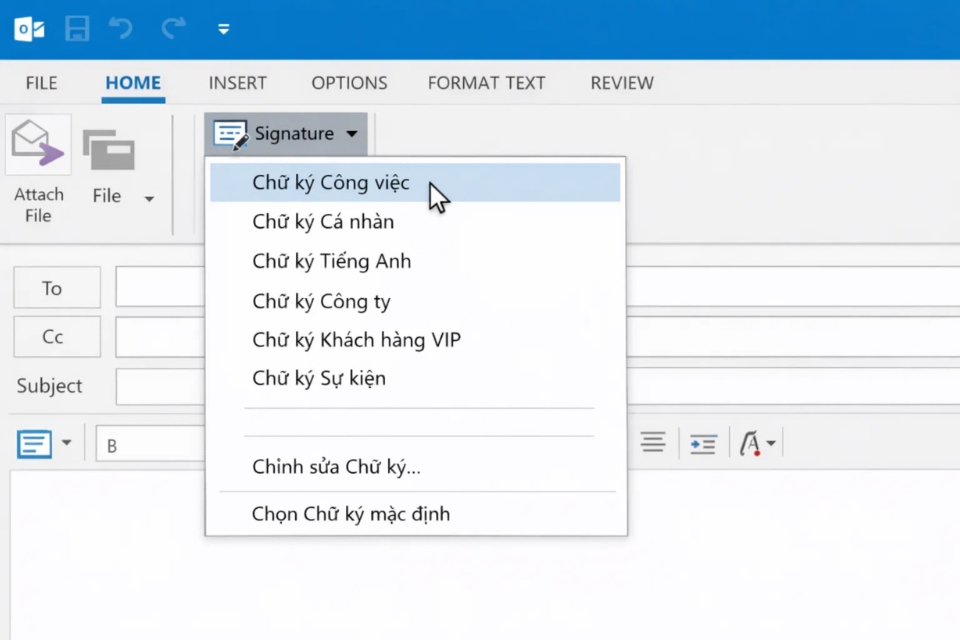 Cách thực hiện chữ ký email (Signature) Outlook 2016 20 Cách thực hiện chữ ký email (Signature) Outlook 2016 20