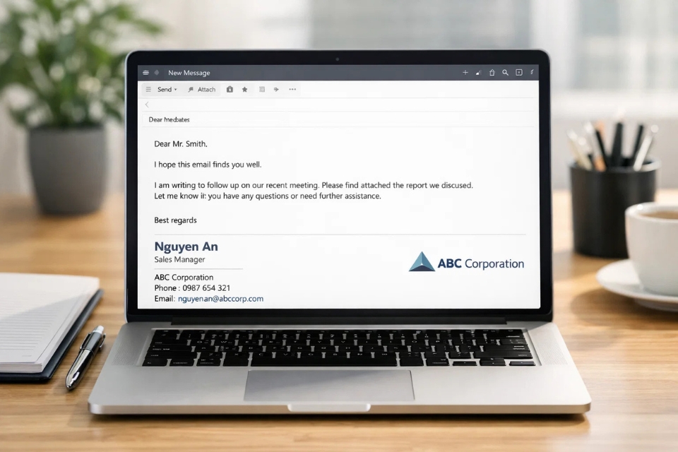 Cách thực hiện chữ ký email (Signature) Outlook 2019 6 Cách thực hiện chữ ký email (Signature) Outlook 2019 6