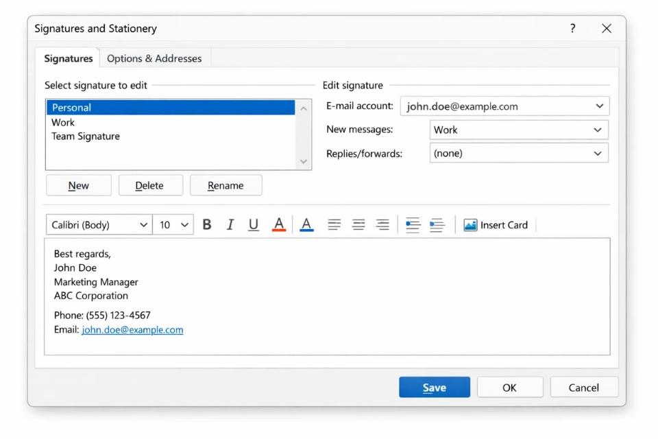 Cách thực hiện chữ ký email (Signature) Outlook 2019 7 Cách thực hiện chữ ký email (Signature) Outlook 2019 7