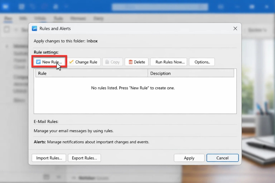 Cách thực hiện tự động trả lời (Out of Office) Outlook 2021 8