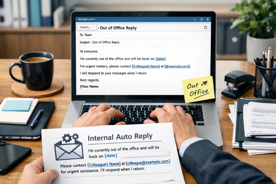 Cách thực hiện tự động trả lời (Out of Office) Outlook 2010 16