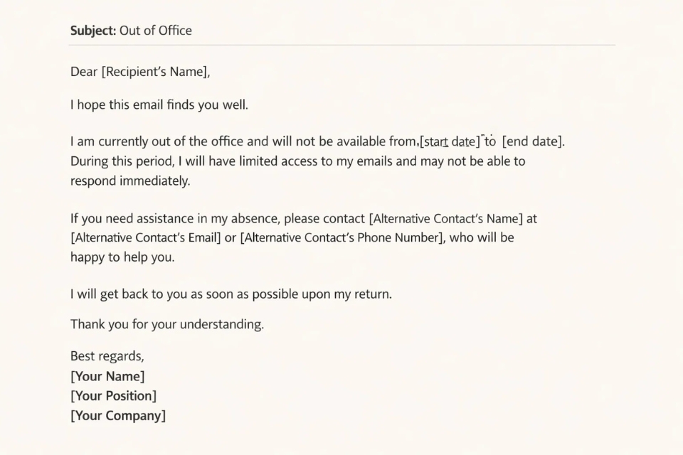 Cách thực hiện tự động trả lời (Out of Office) Outlook 2010 17