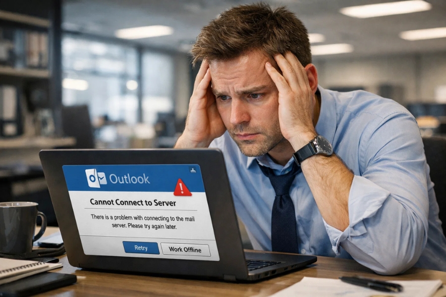 Cách xử lý file PST quá dung lượng và sửa bằng ScanPST trong Outlook 2010 8